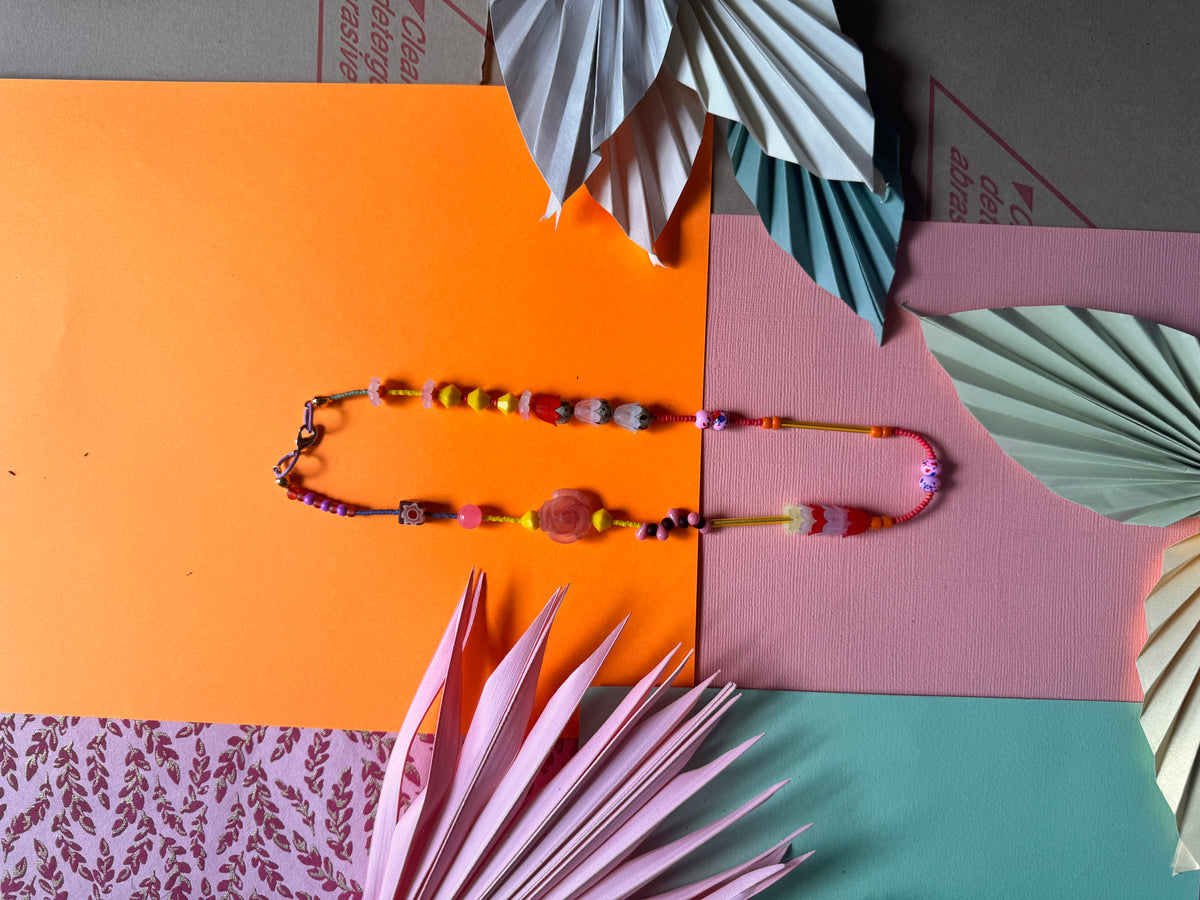 Bloom Necklace In Yellow And Pink