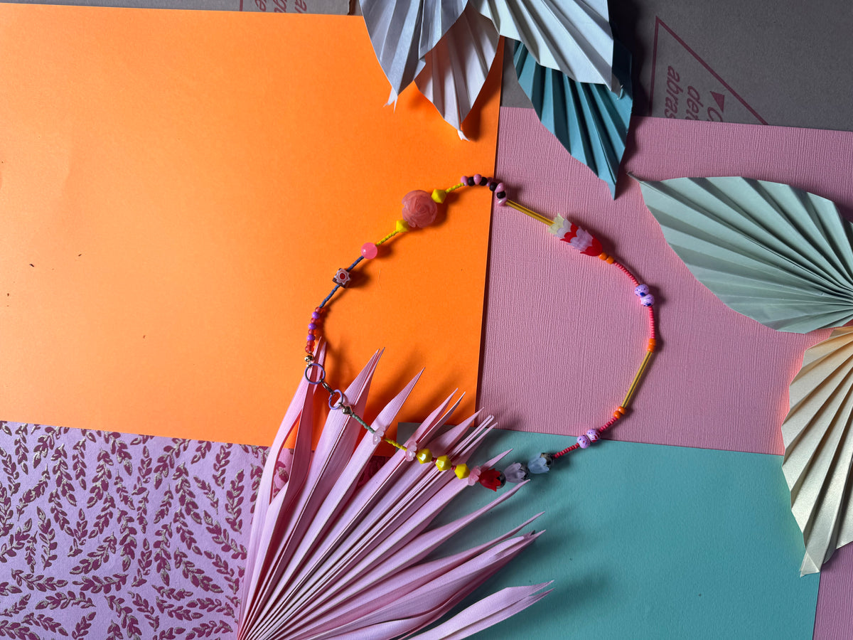 Bloom Necklace In Yellow And Pink