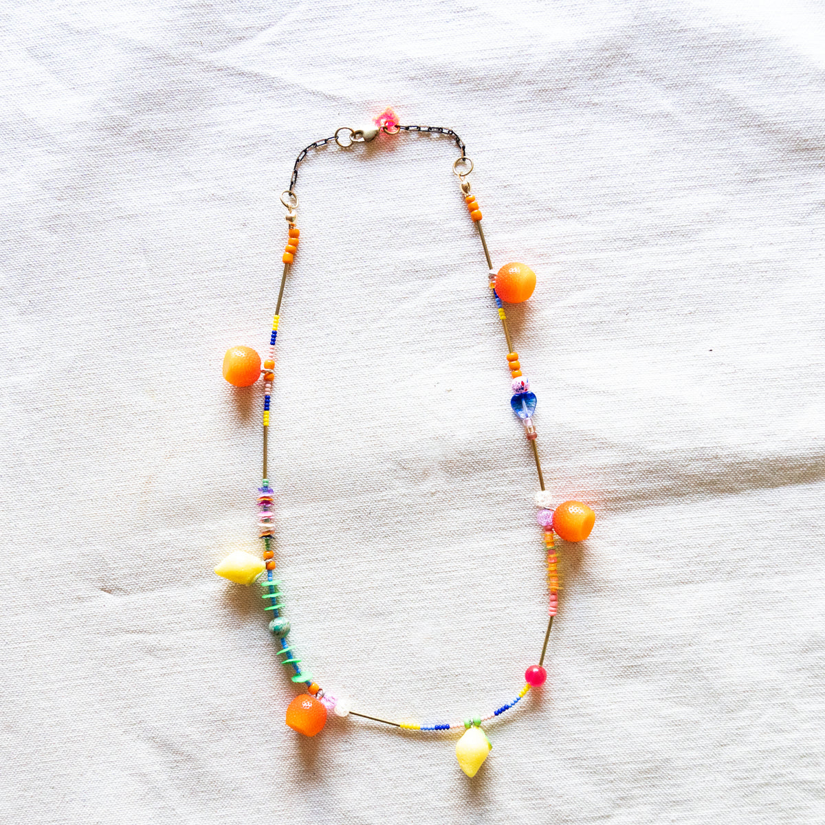 Citrus Cocktail Bead Necklace