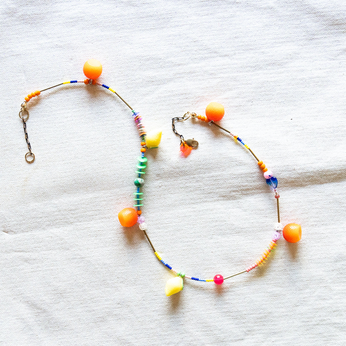 Citrus Cocktail Bead Necklace