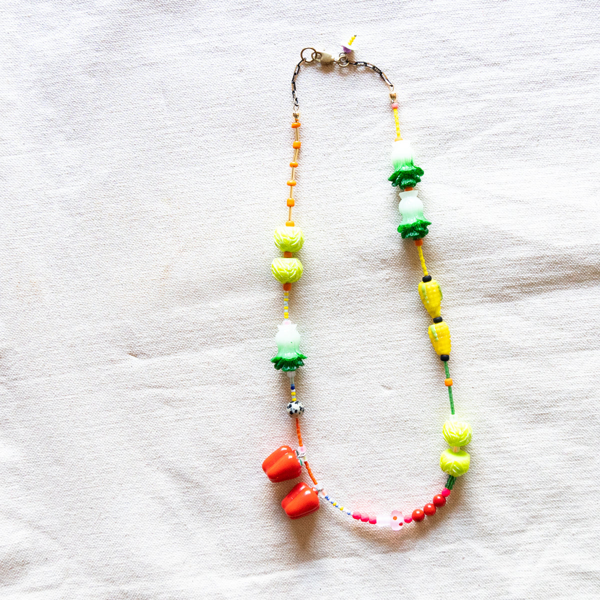 Vegetable Kebab Bead Necklace