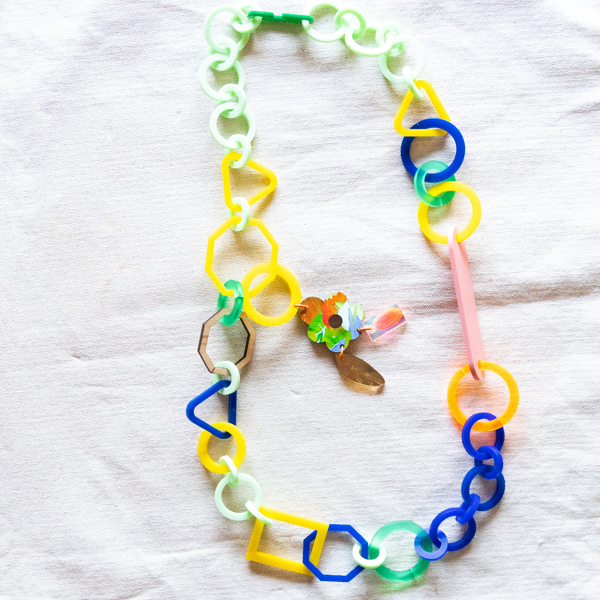 Rainbow Link Necklace