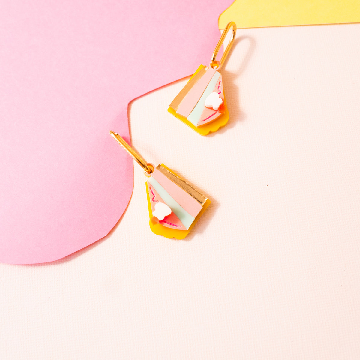 A Slice Of Pie Hoop Earrings