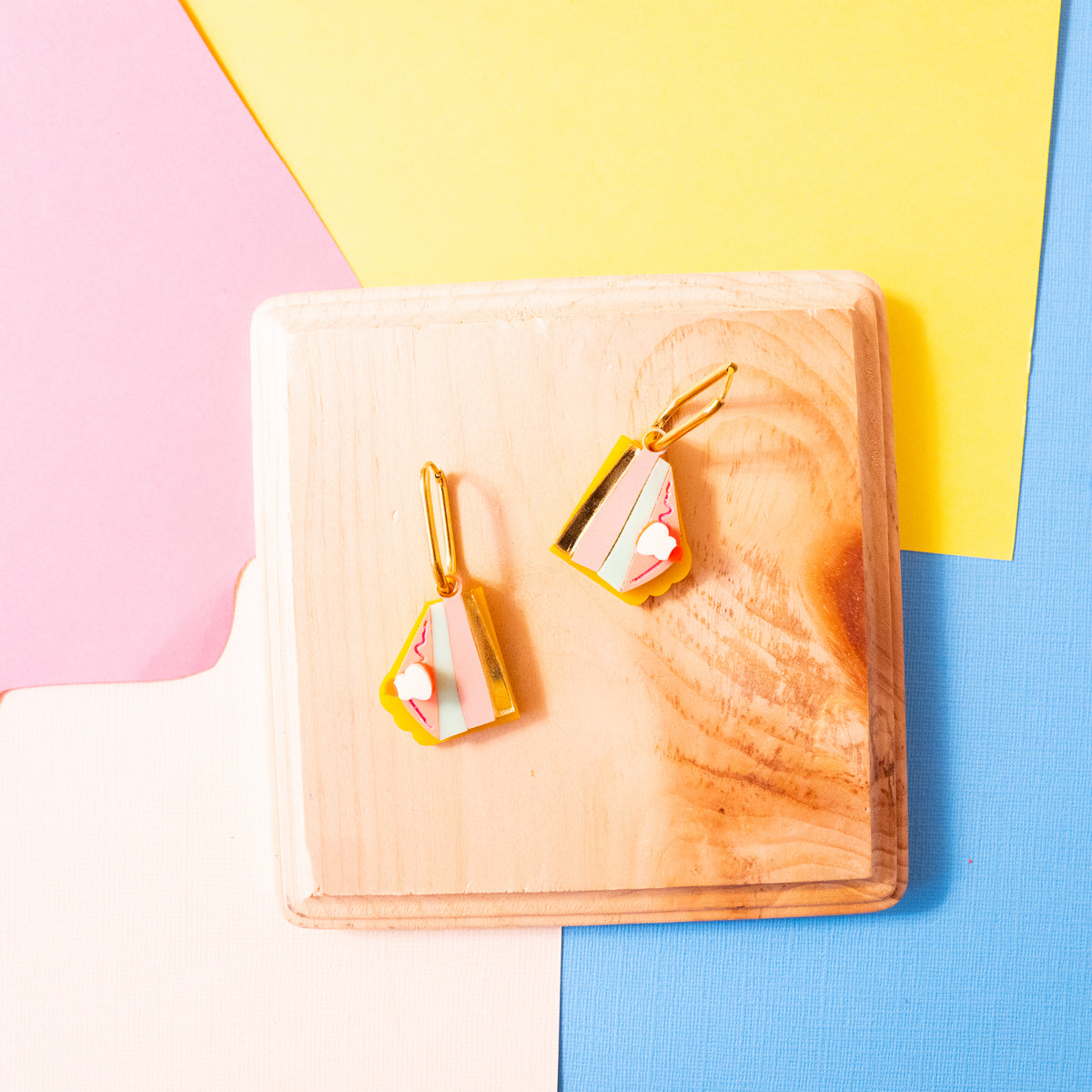 A Slice Of Pie Hoop Earrings