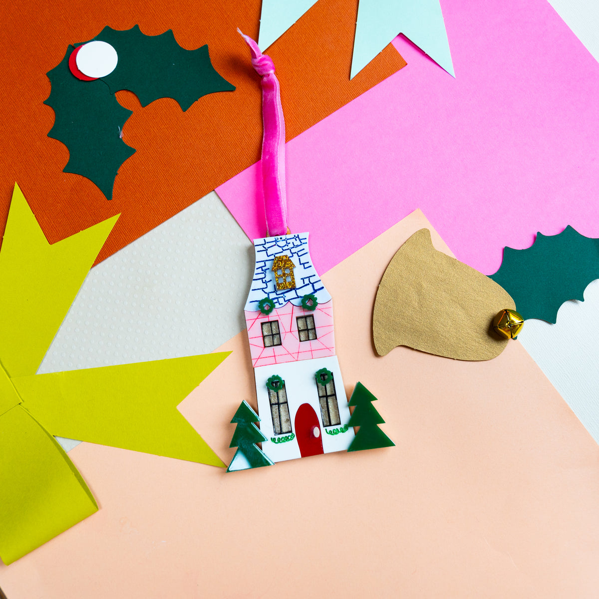 House Dressed For The Holidays Ornament