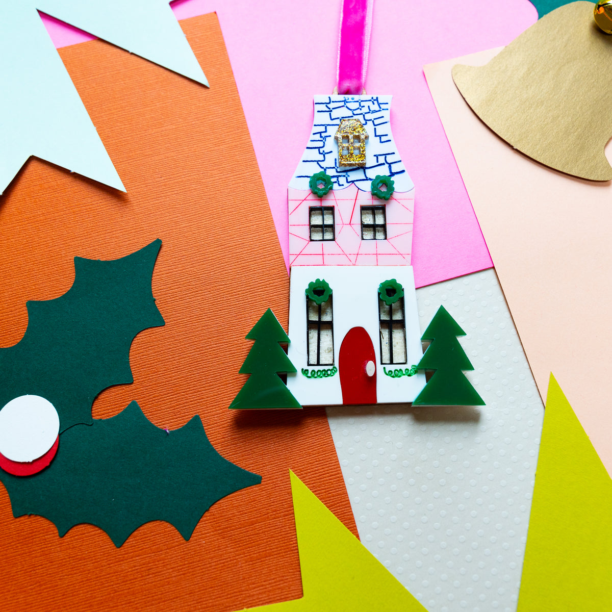 House Dressed For The Holidays Ornament