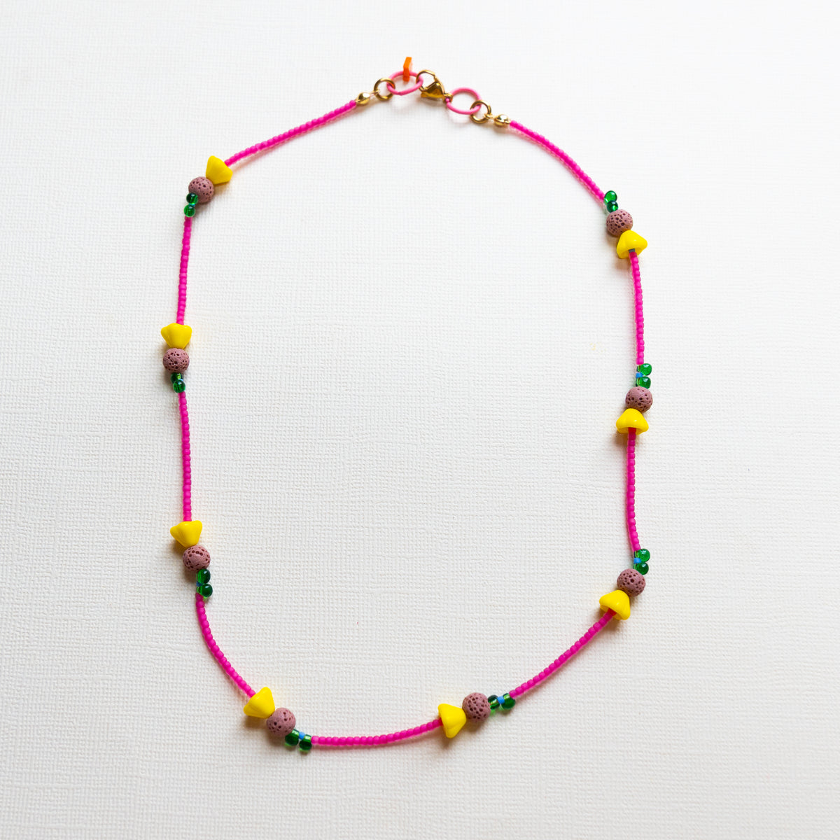Pink Beaded Necklace