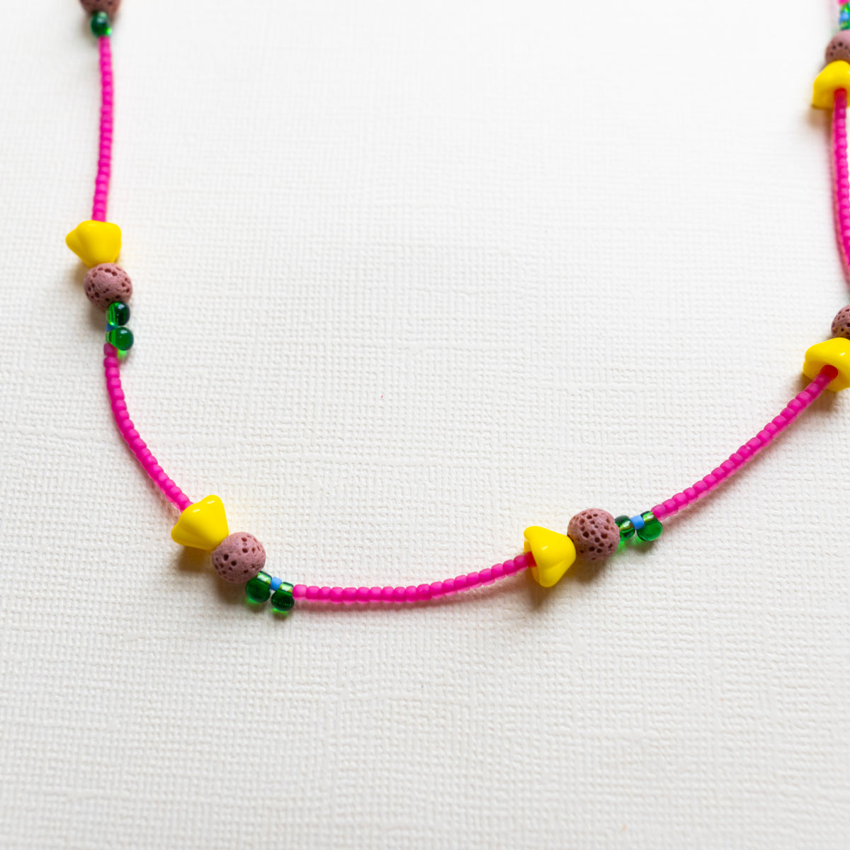 Pink Beaded Necklace