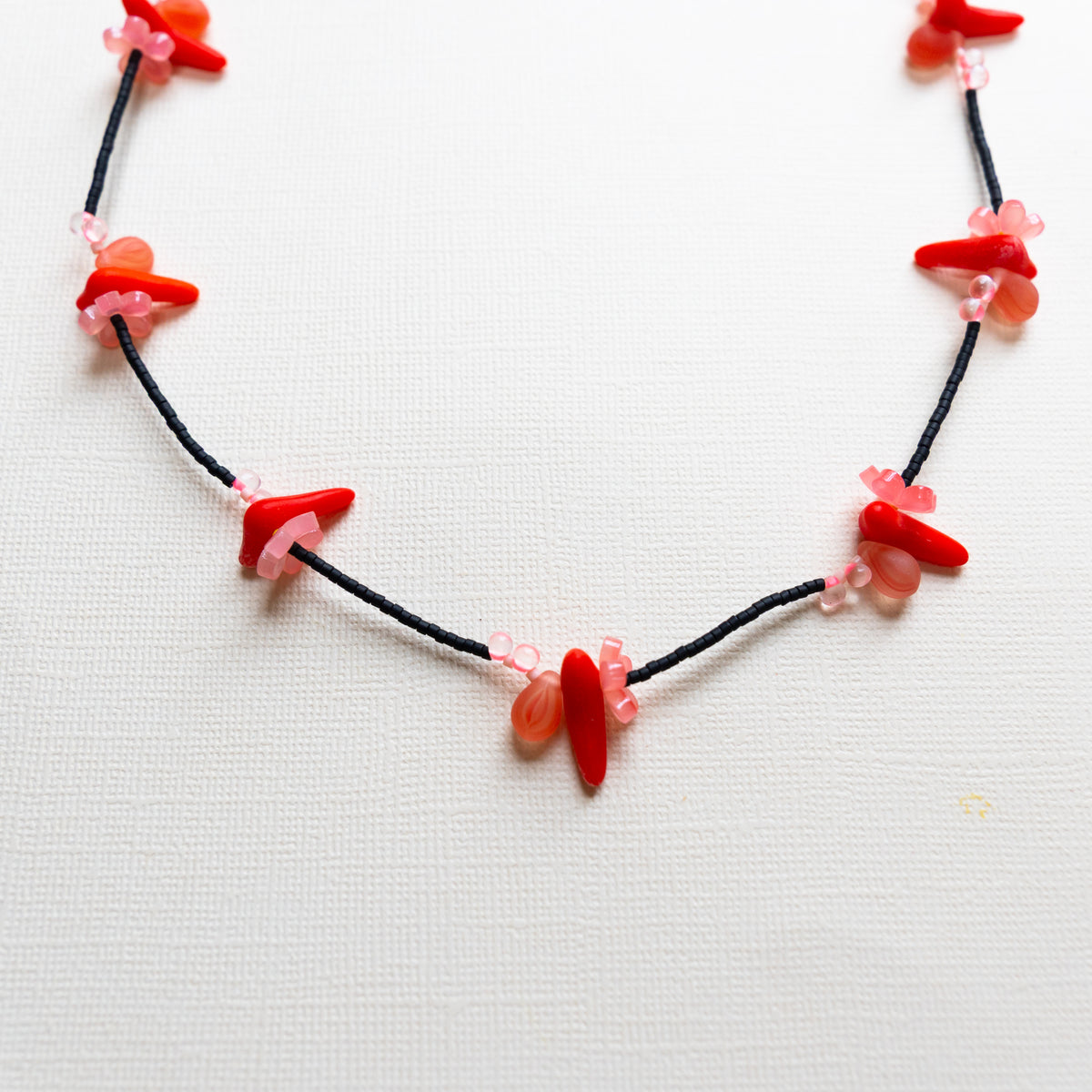 Black Beaded Necklace