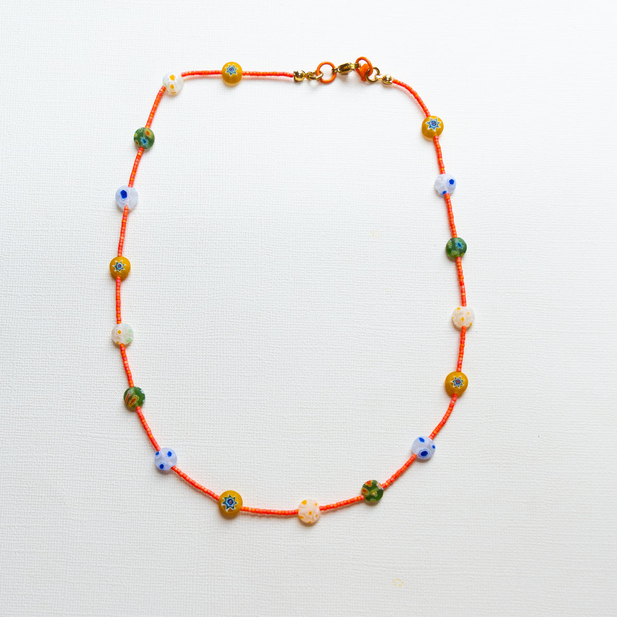 Coral Beaded Necklace
