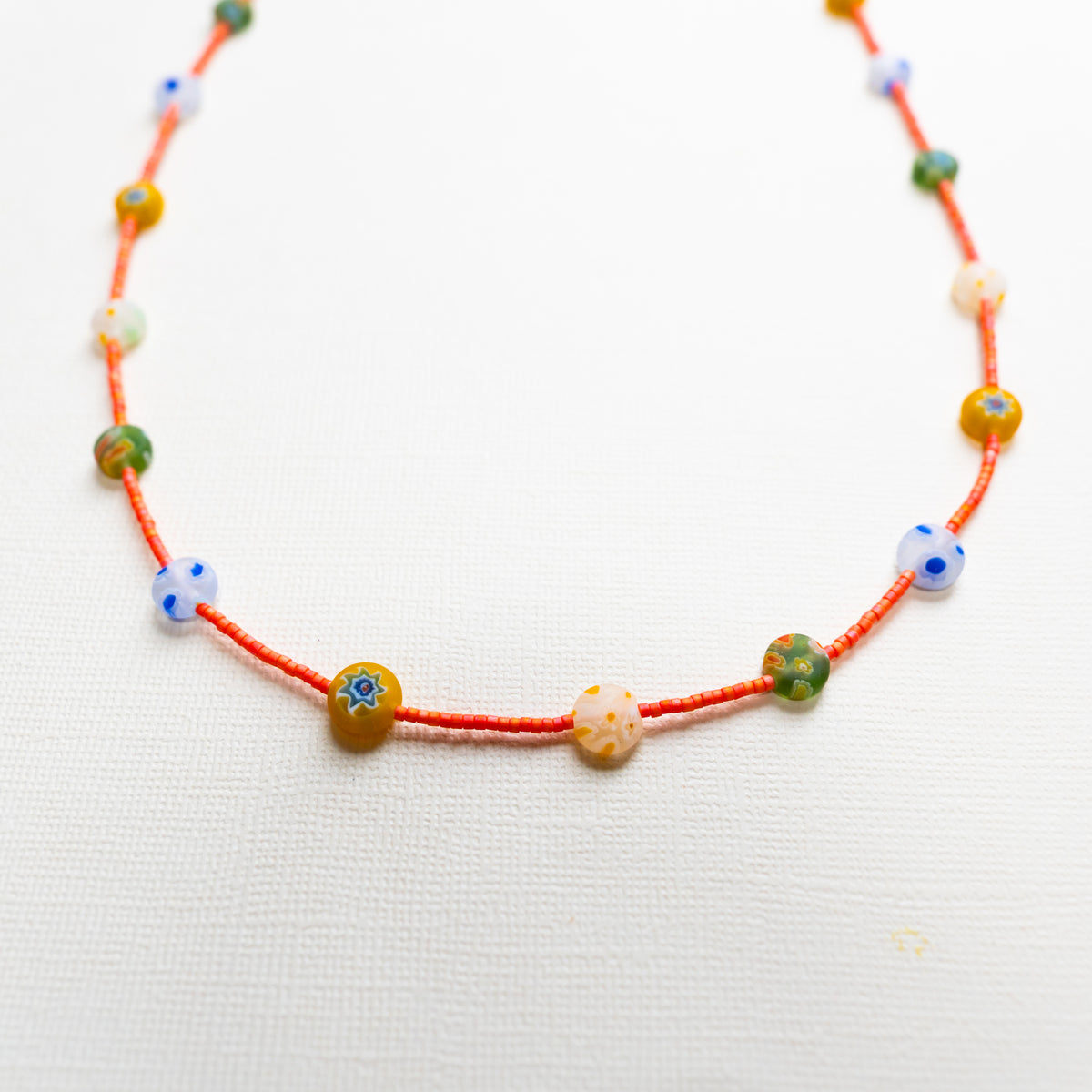 Coral Beaded Necklace