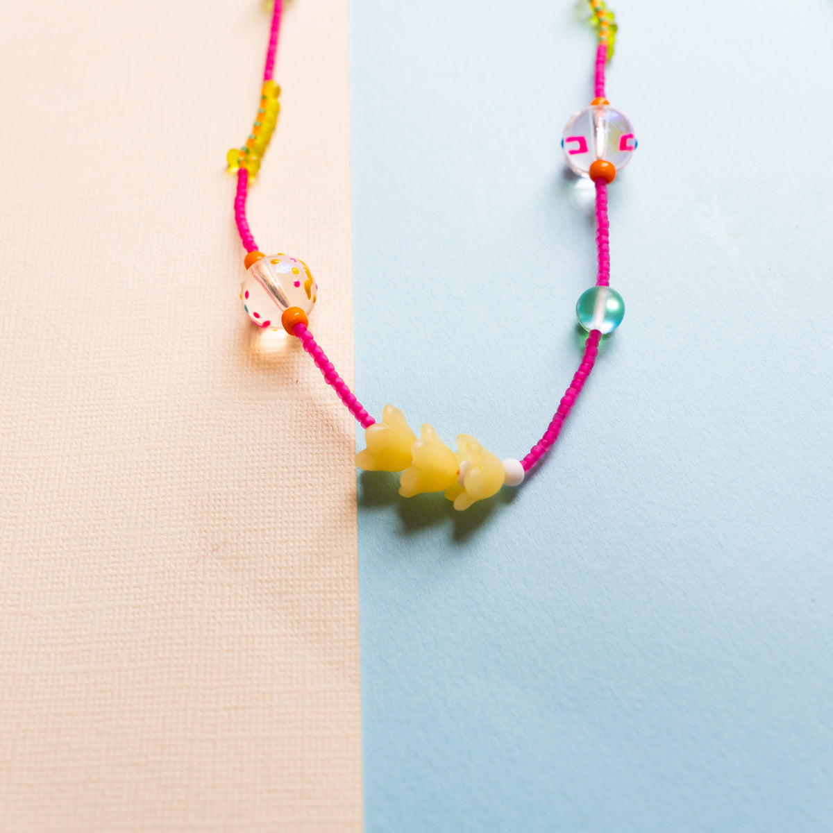 Rose Beaded Necklace