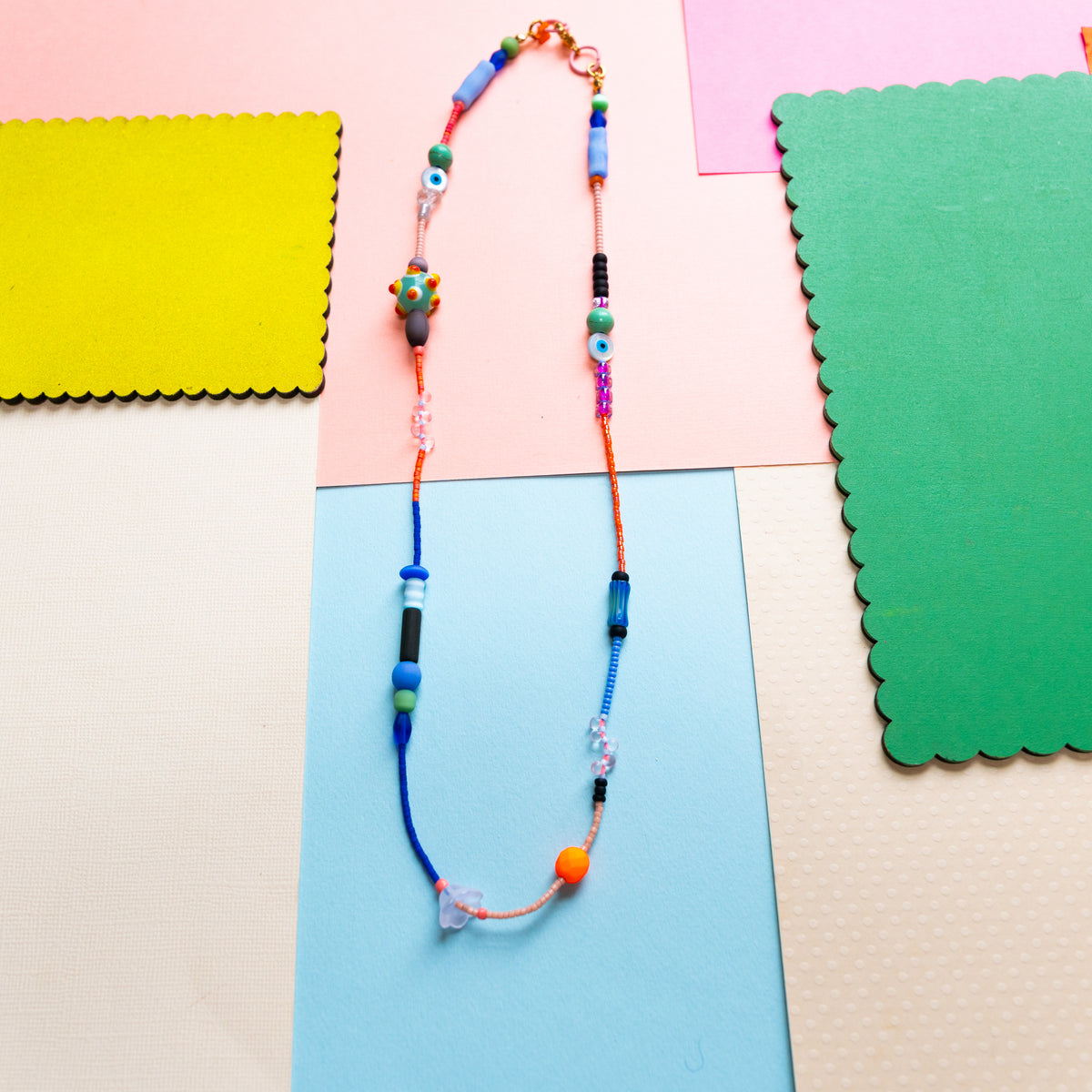 Seeing Eye Beaded Necklace
