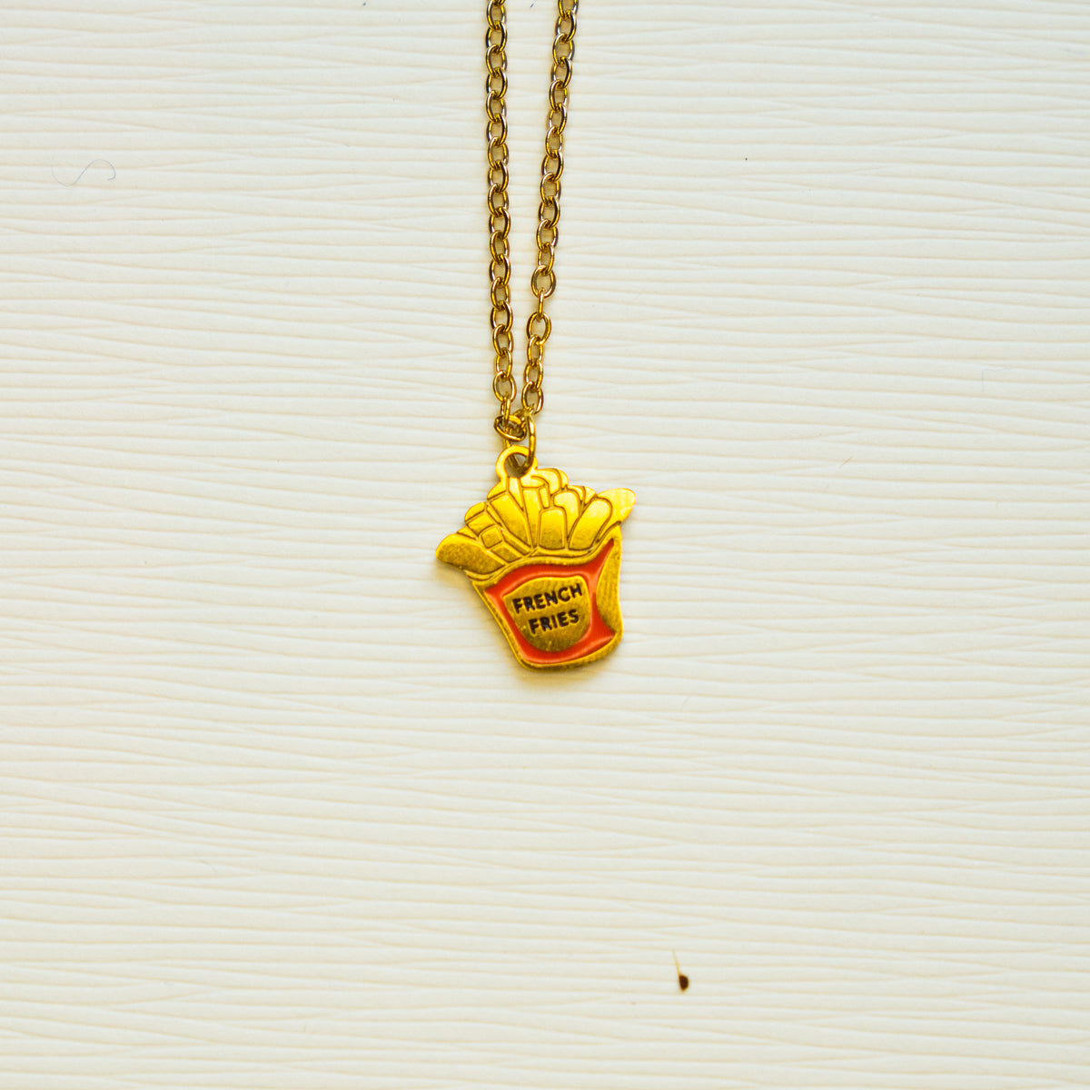 French Fries Charm Necklace