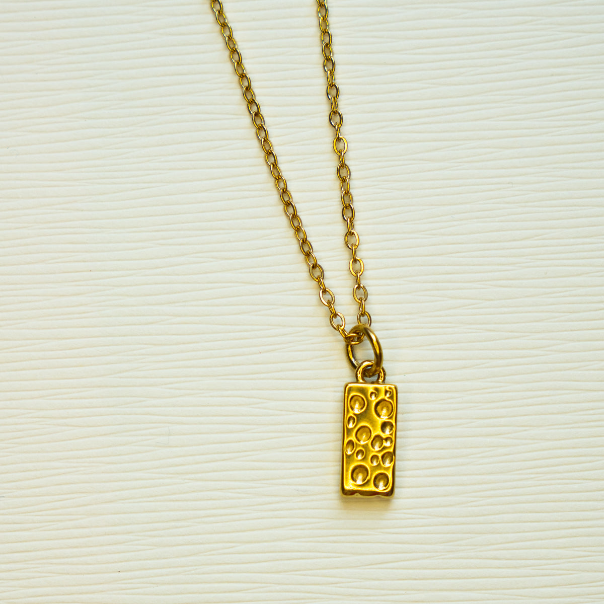 Cheese Charm Necklace