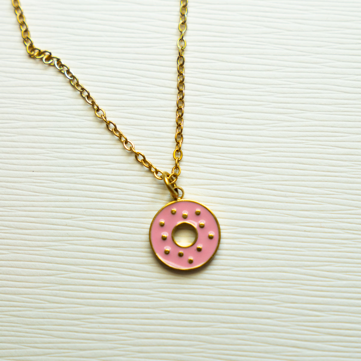 Donut Charm Necklace