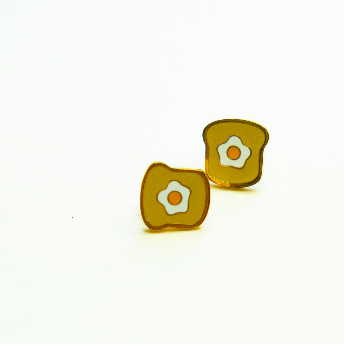 Egg On Toast Stud Earring