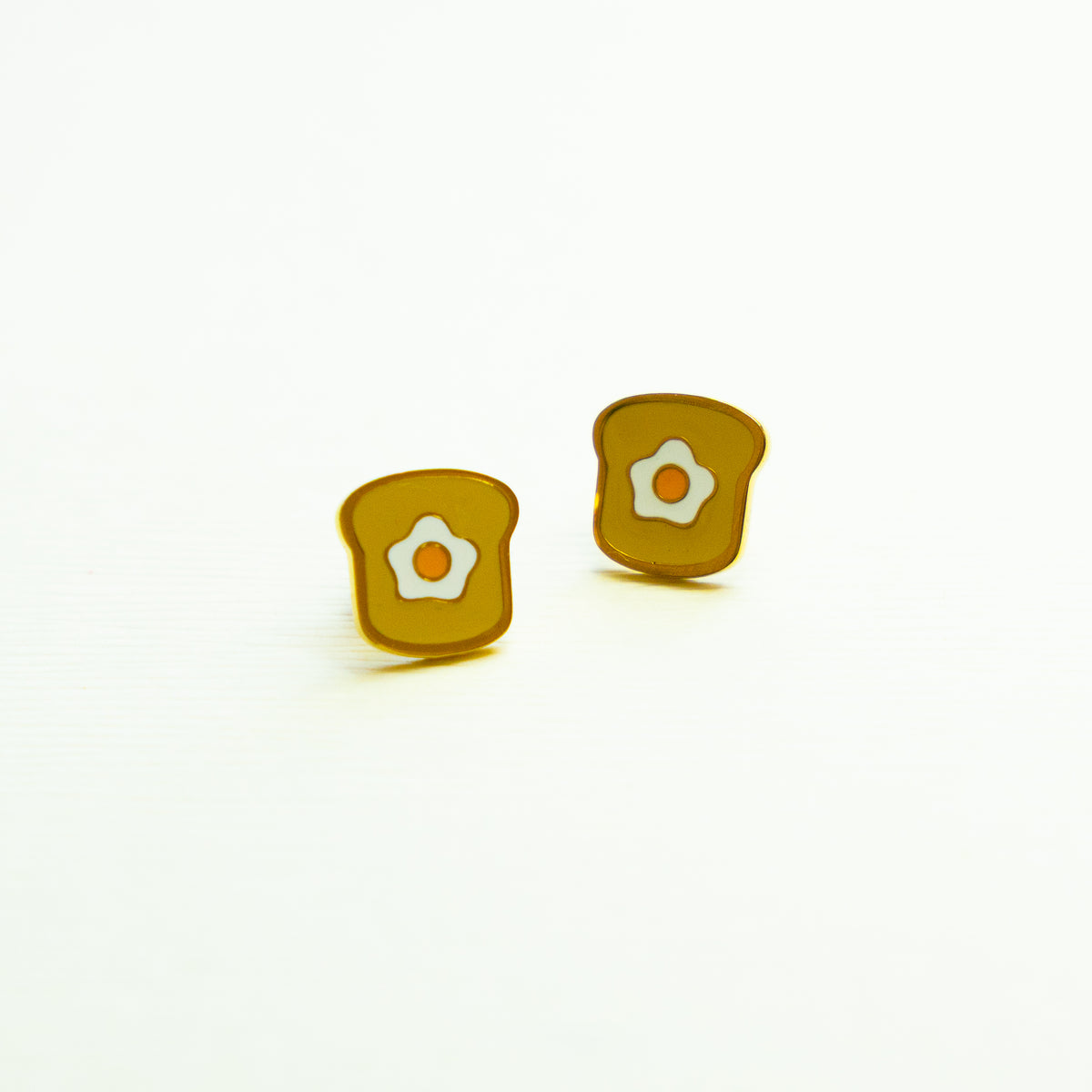 Egg On Toast Stud Earring