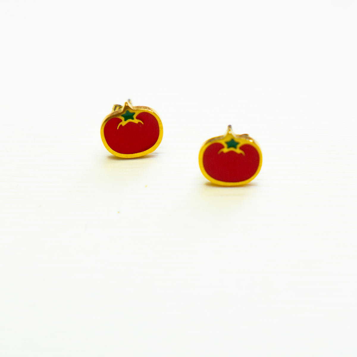 Tomato Stud Earring