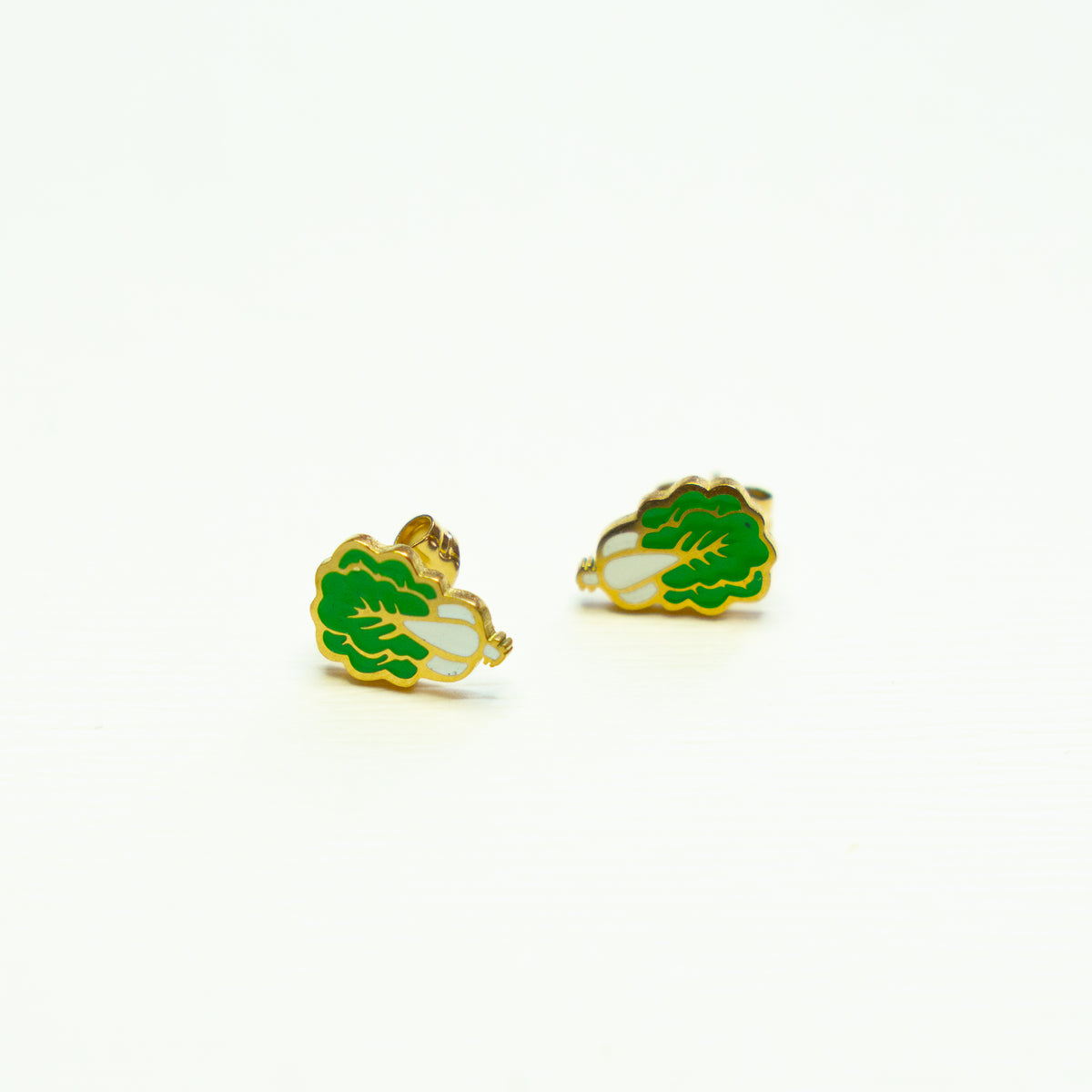 Bok Choy Stud Earring