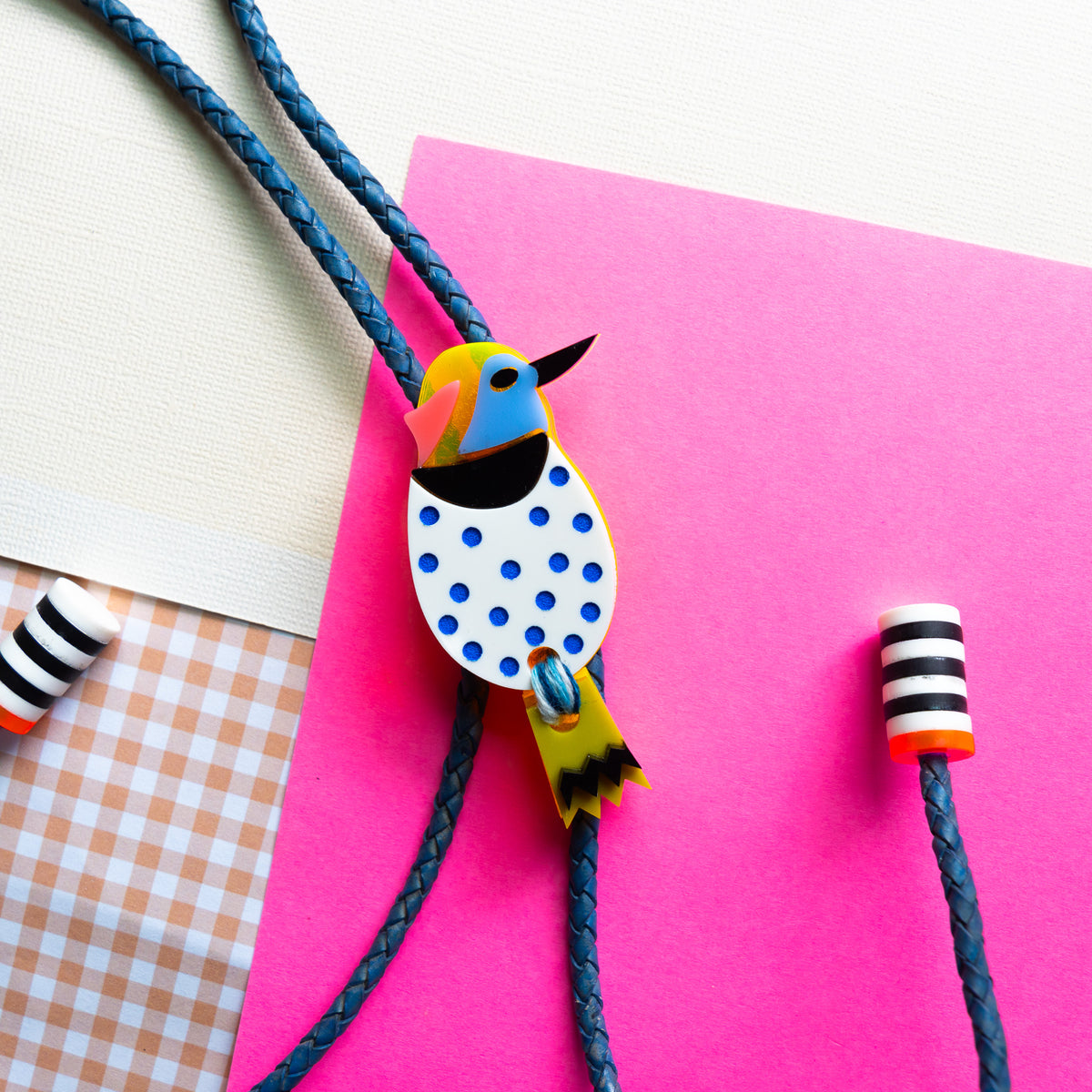 Wood Pecker Bolo Tie