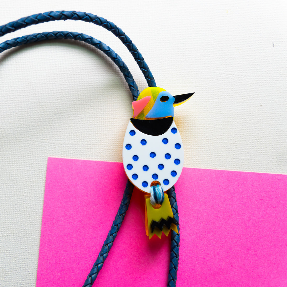 Wood Pecker Bolo Tie