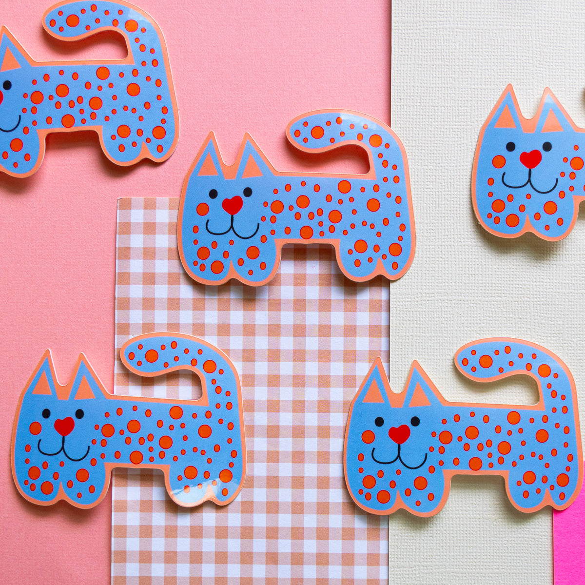 Optimist Kitty Cat Sticker