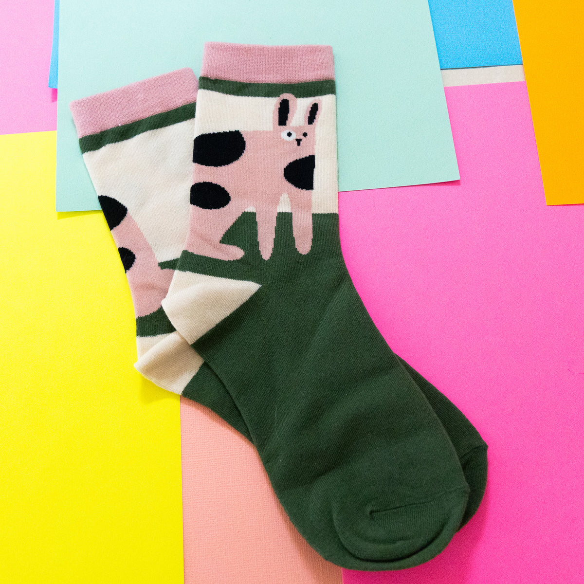 Pink Kitty Cat Socks