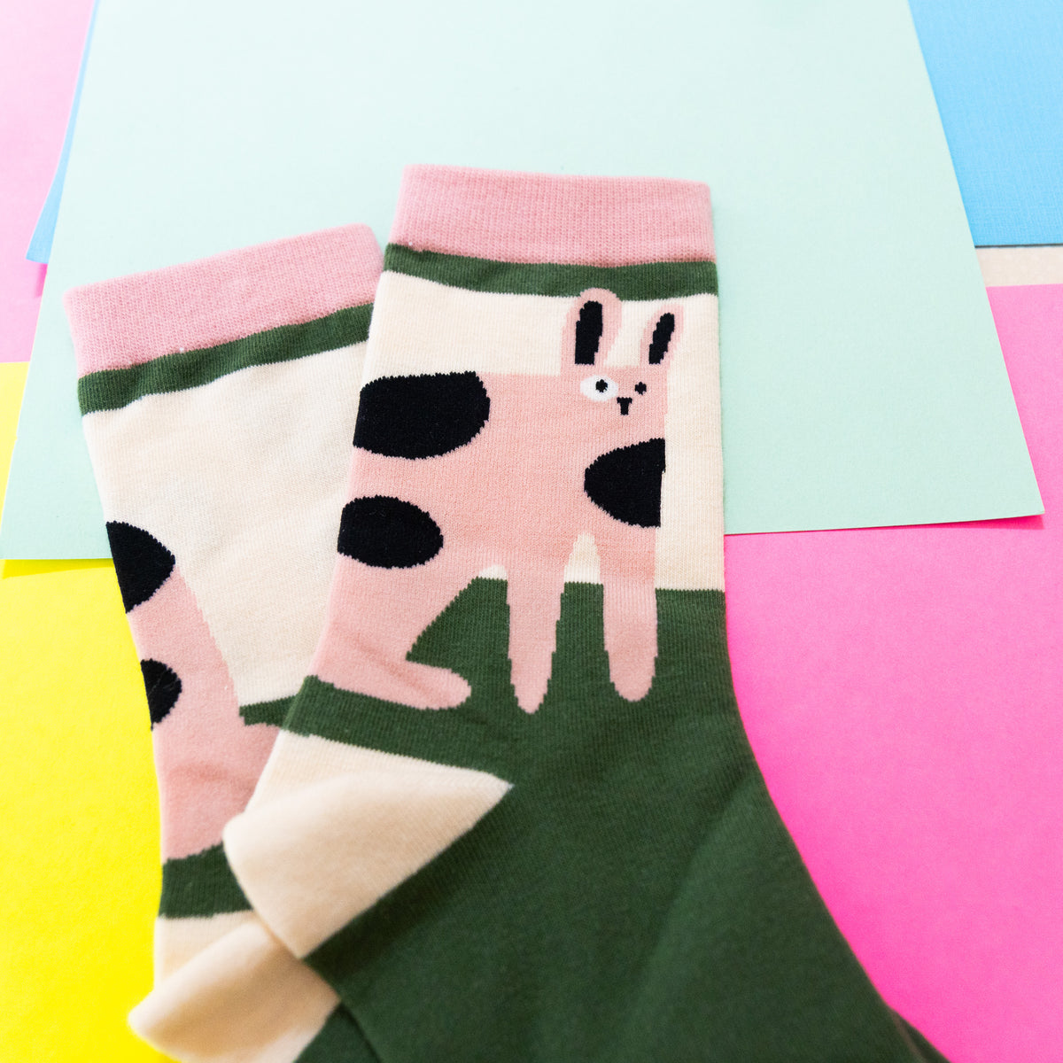 Pink Kitty Cat Socks