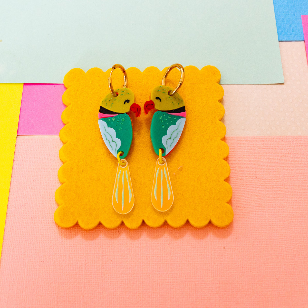 Thieving Green Parrots