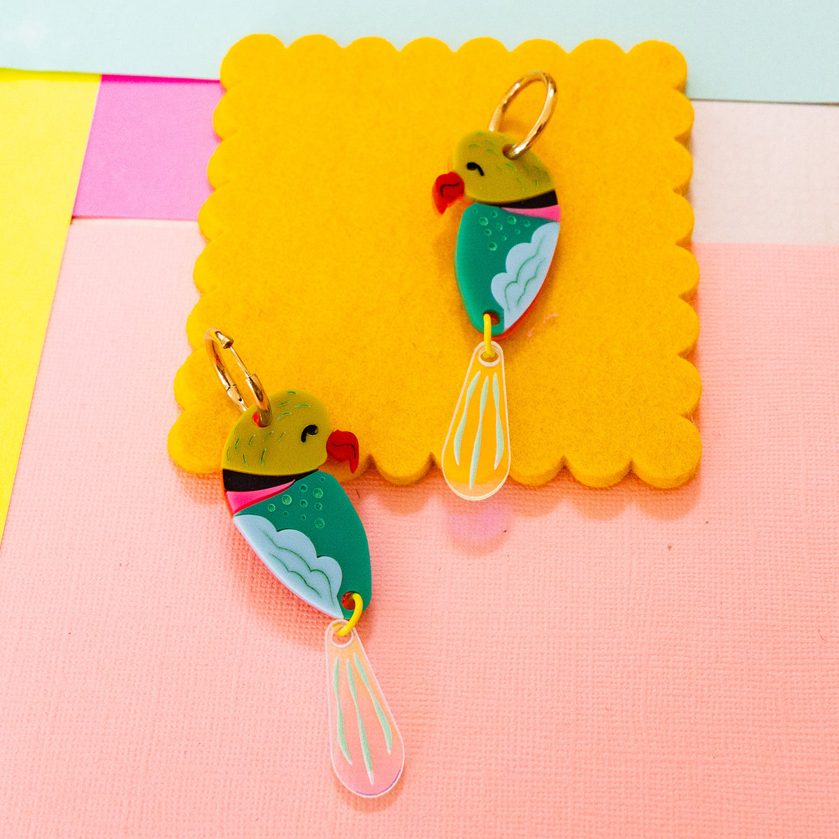 Thieving Green Parrots