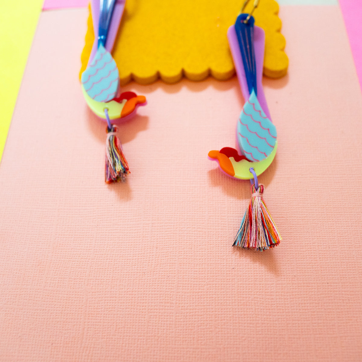 Hanging Pheasant Earring