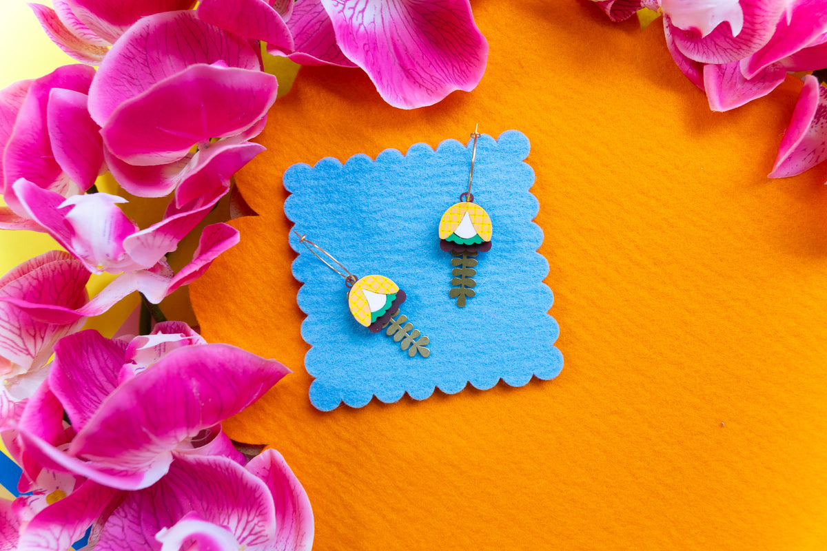 Bell flower earrings