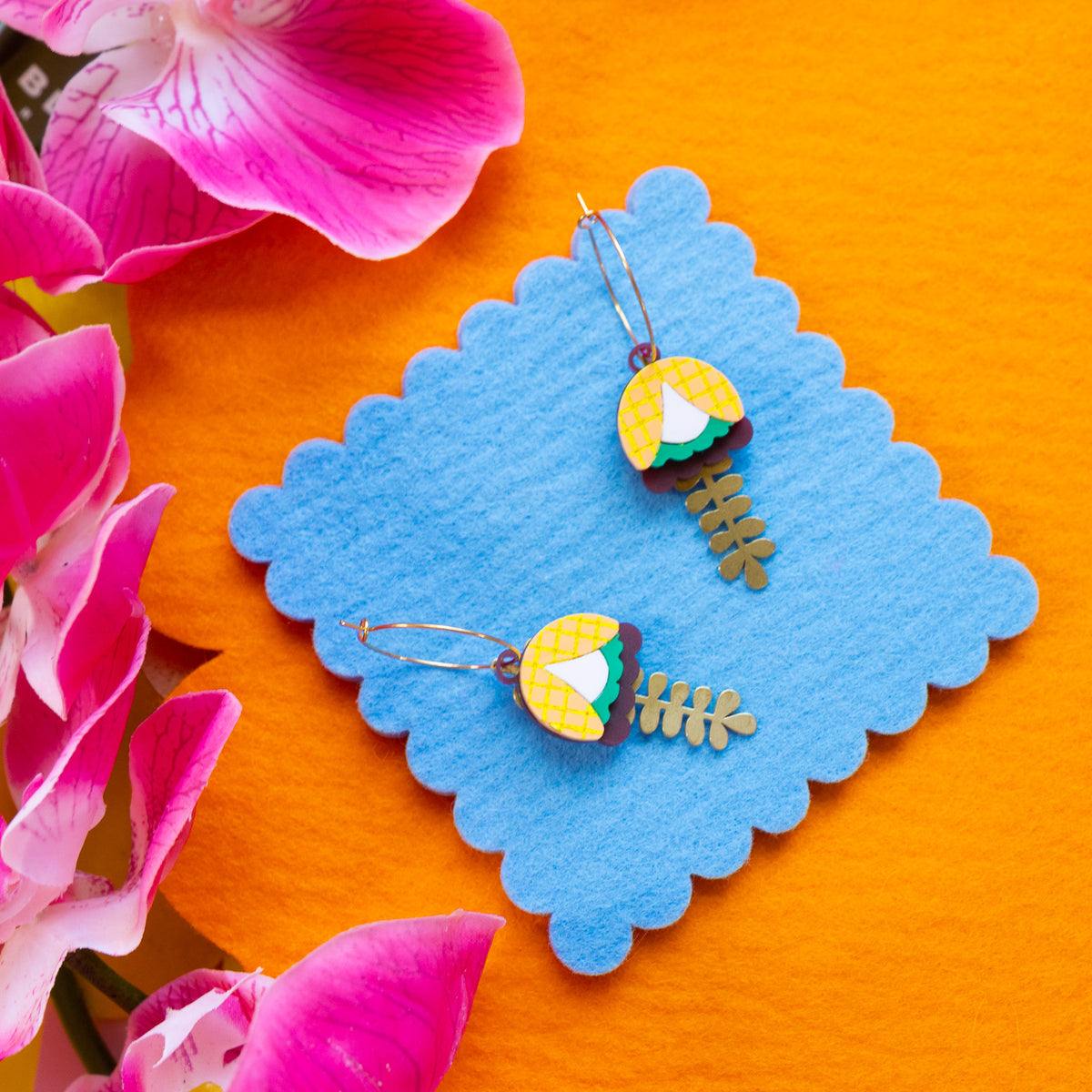 Bell flower earrings