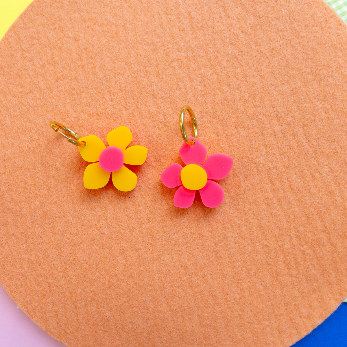 Reversible Flower Earrings