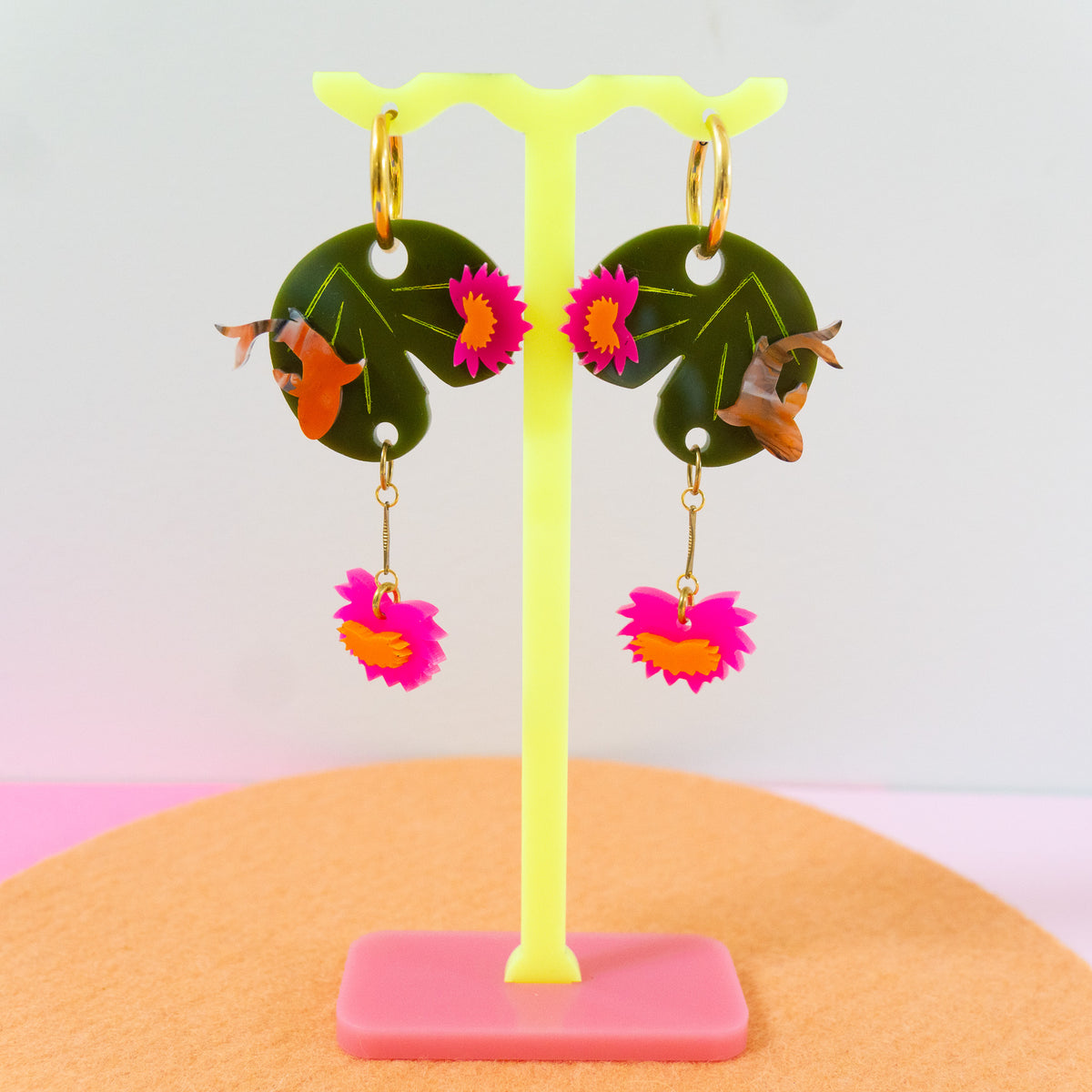 Lilly pad Earring