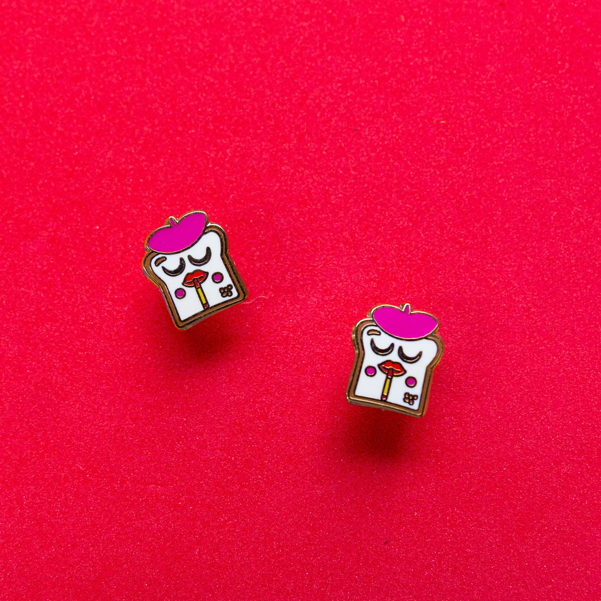 French Toast Stud Earring