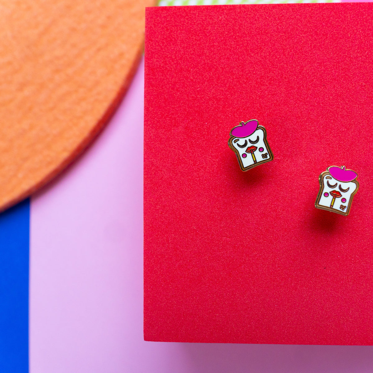 French Toast Stud Earring