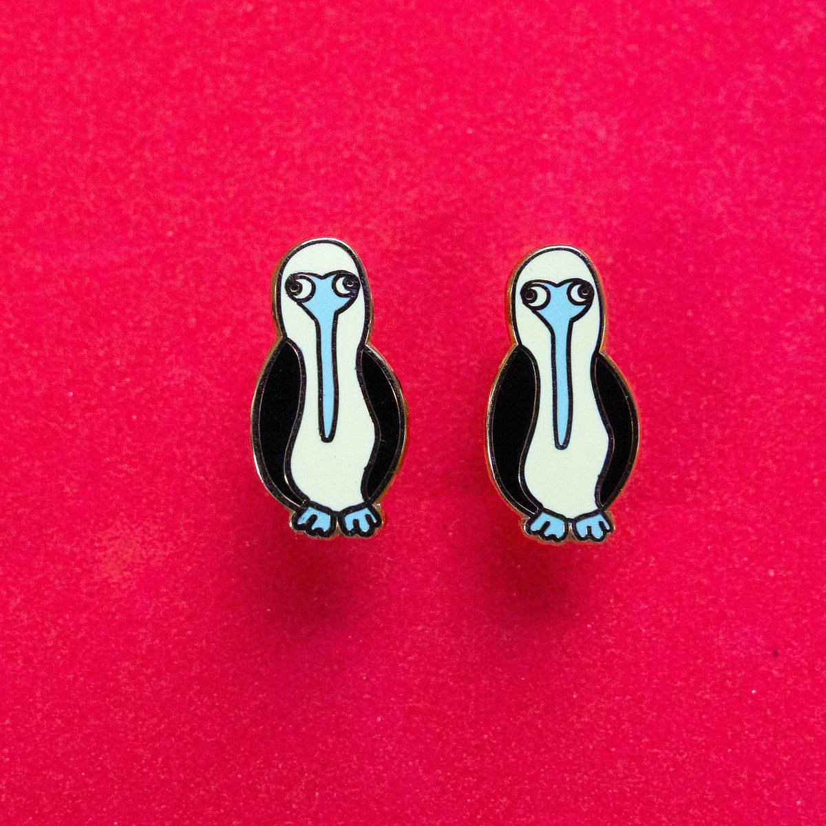 Blue Footed Boobie Stud