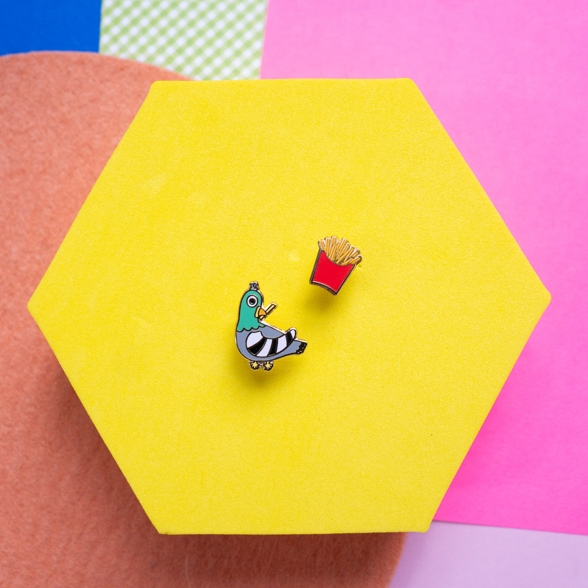 Street Pigeon Stud Earrings