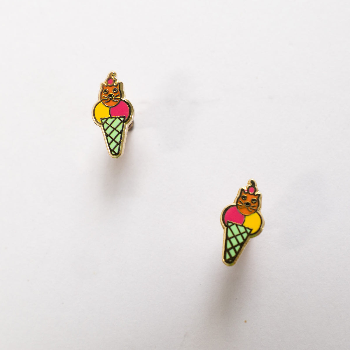 Kitty Cat Cone Studs