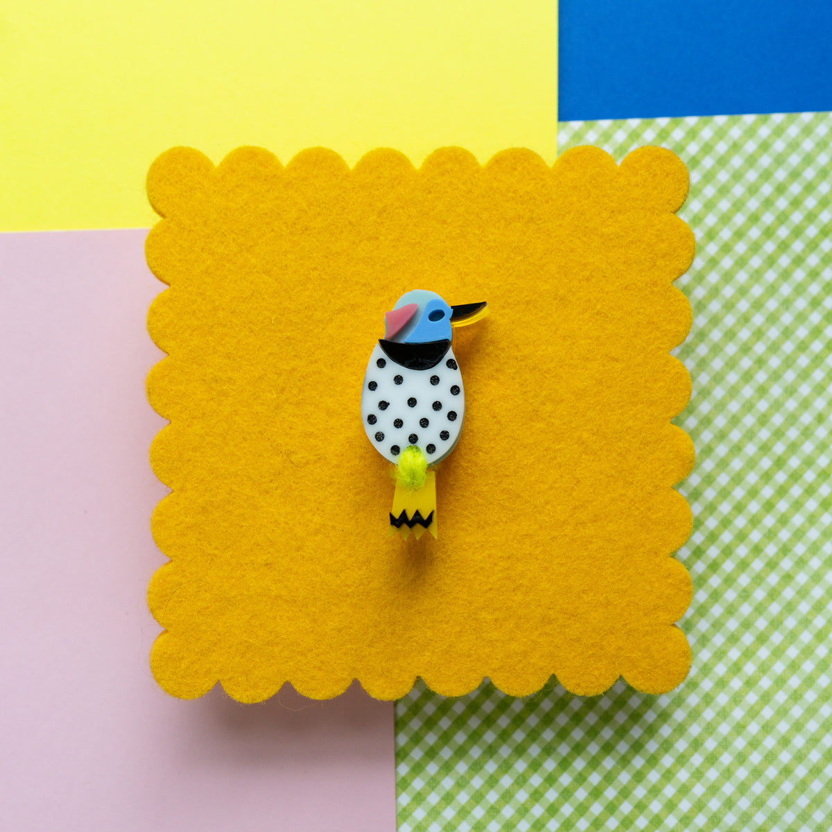 Northern Flicker brooch