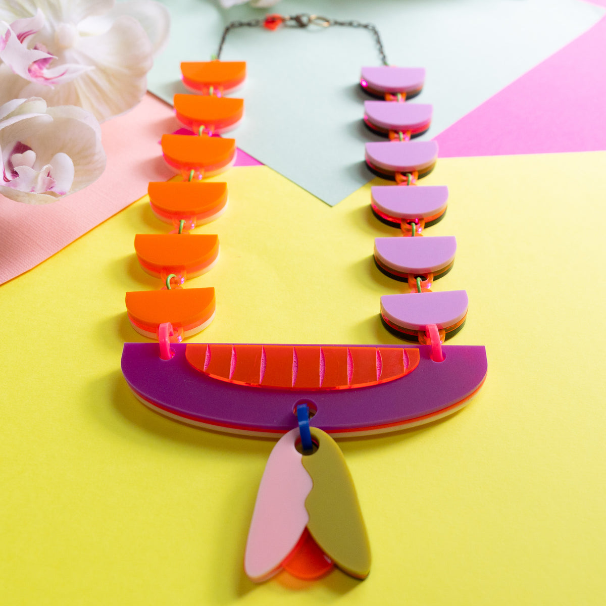 Tulip Garden Reversible Necklace