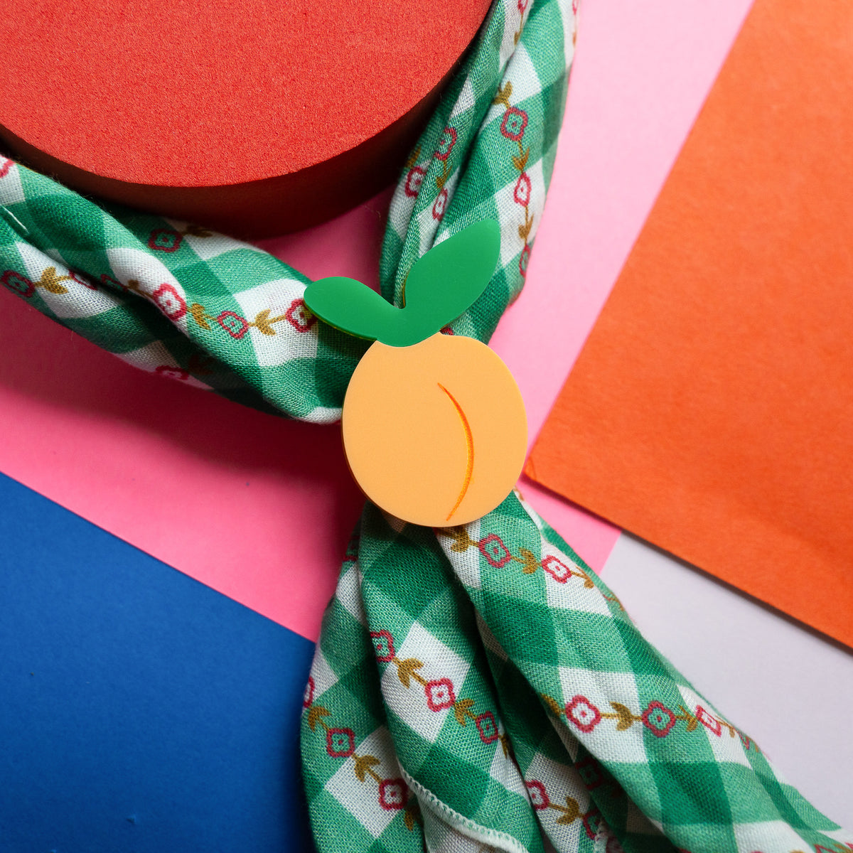Peach Scarf Slide