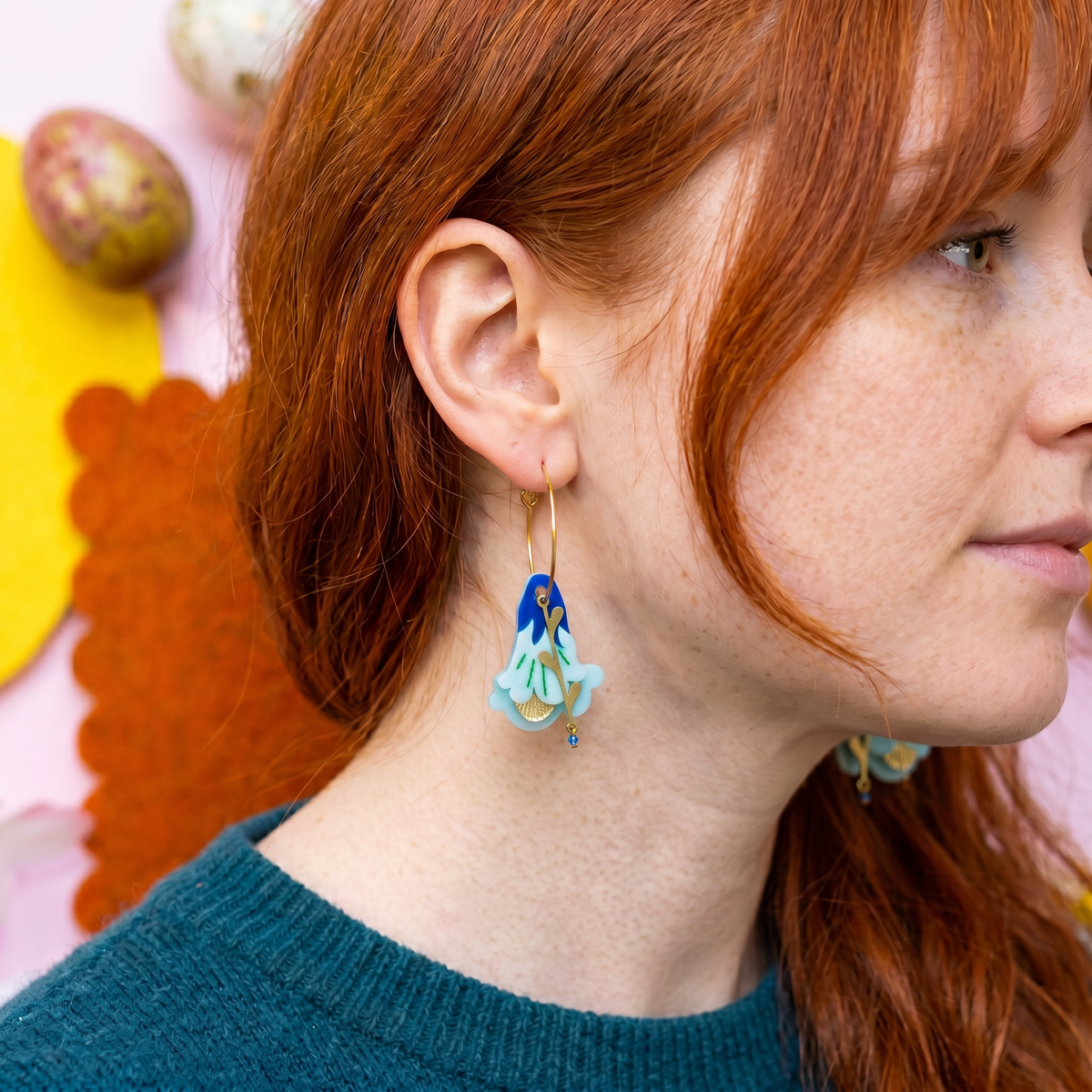 Blue Bell Earrings