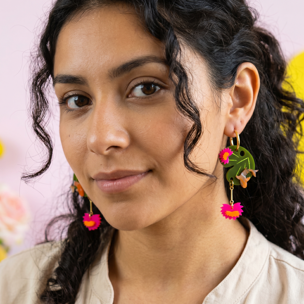 Lilly pad Earring