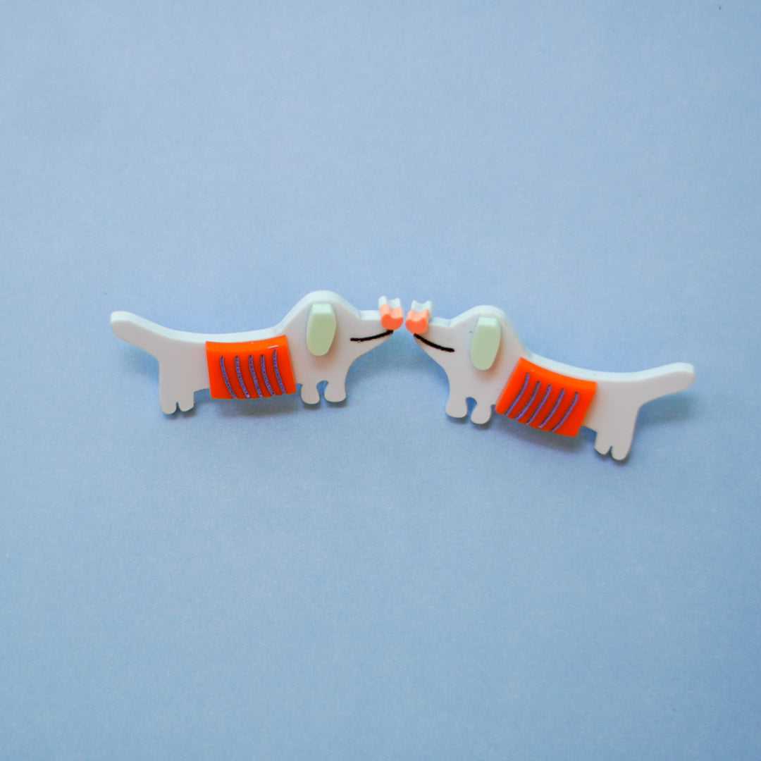 Cats And Dogs Hoop Earrings